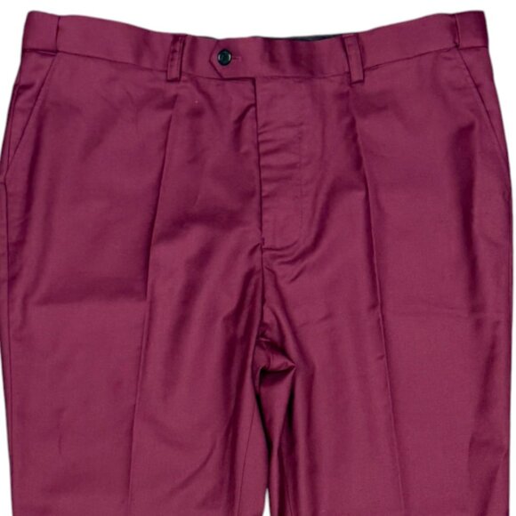 NEW Men's NORDSTROM Burgundy Dress Pants | Size 2XL - Picture 3 of 6